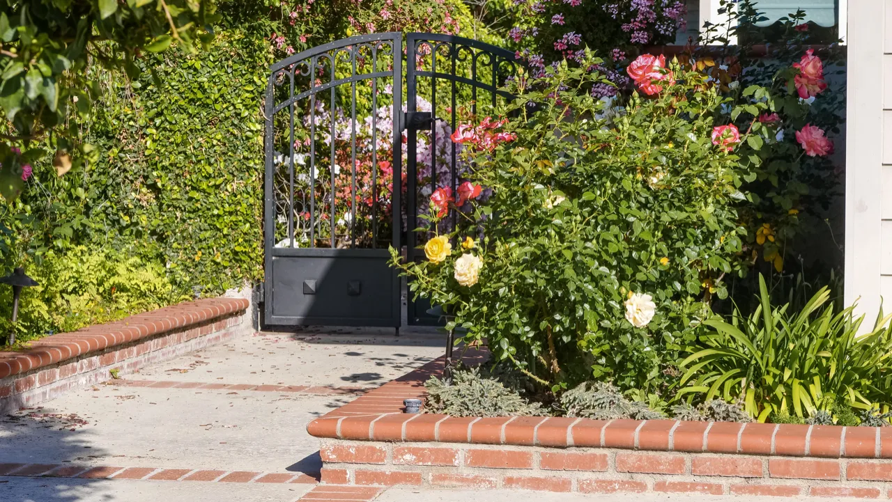 strong iron garden gate home security